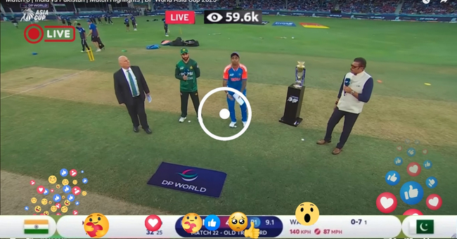 India vs Pakistan Live Final Match 2025 – PTV Sports & Star Sports Live TV – Ind vs Pak Live Match – Asia Cup 2025 19th Match DD Sports
